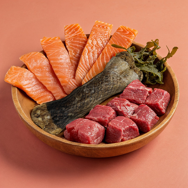 MERSJO salmon chew bone for dogs 13.5 cm - healthy skin and coat