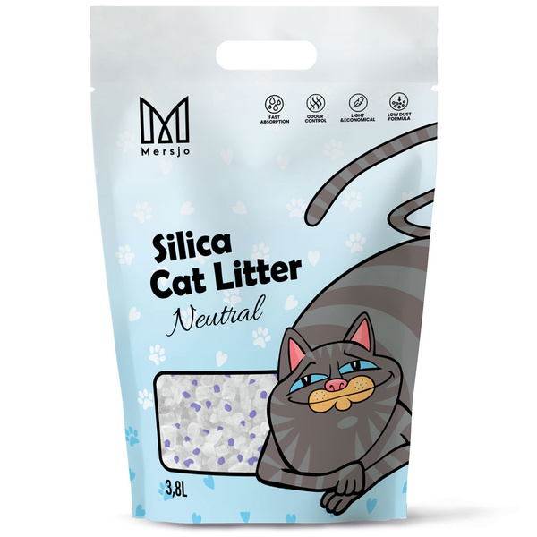 Mersjo silica cat litter Neutral 3.8L