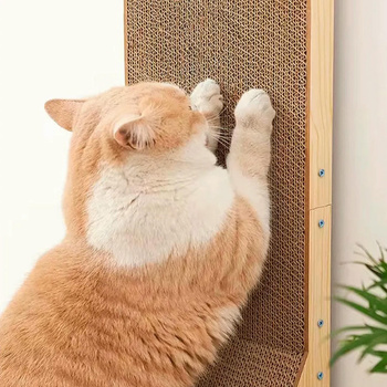 SNAPPY 60 cm Eck-Kratzbaum für Katzen mit Ball + Catnip