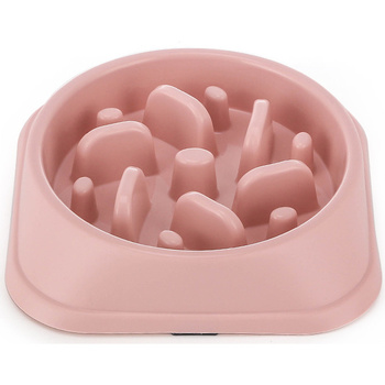 Slow Feeder Dog Bowl pink