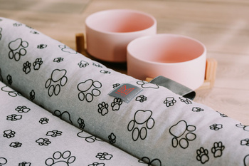 Keramische Doppelschüssel rosa 2x400 ml