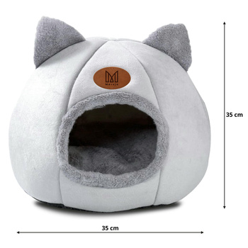 Cat plush house, cave bed with cute ears DAISY