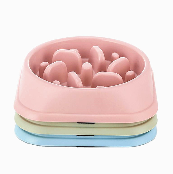 Slow Feeder Dog Bowl pink