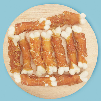 Dog treat - Calcium bones with chicken, natural dog treat, grain-free Mersjo 500g