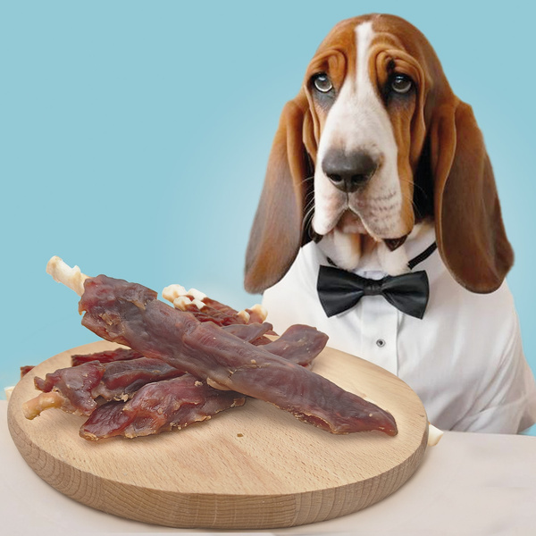 Dog treat - Rawhide sticks with duck breast fillet Mersjo 500g