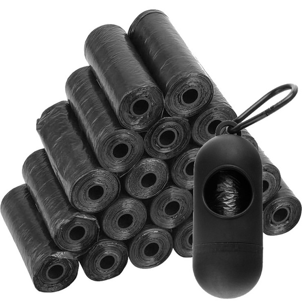 Dog waste bags, 20 rolls (300 pieces) + case